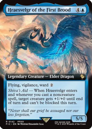 {R} Hraesvelgr of the First Brood (Extended Art) [FINAL FANTASY Commander][FIC 142]