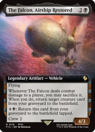 {R} The Falcon, Airship Restored (Extended Art) [FINAL FANTASY Commander][FIC 116]