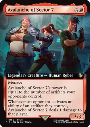 {R} Avalanche of Sector 7 (Extended Art) [FINAL FANTASY Commander][FIC 150]
