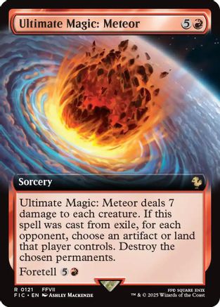 {R} Ultimate Magic: Meteor (Extended Art) [FINAL FANTASY Commander][FIC 121]