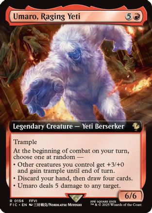 {R} Umaro, Raging Yeti (Extended Art) [FINAL FANTASY Commander][FIC 156]