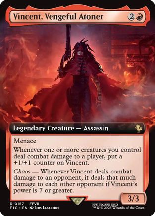 {R} Vincent, Vengeful Atoner (Extended Art) [FINAL FANTASY Commander][FIC 157]