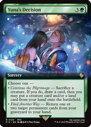 {R} Yuna's Decision (Extended Art) [FINAL FANTASY Commander][FIC 125]