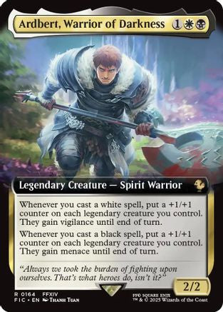 {R} Ardbert, Warrior of Darkness (Extended Art) [FINAL FANTASY Commander][FIC 164]