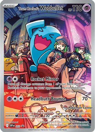 [PKM] Team Rocket's Wobbuffet (203) (Pokemon Center Exclusive) [Scarlet & Violet: Black Star Promos]