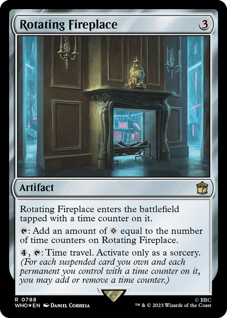 {R} Rotating Fireplace (Surge Foil) [Doctor Who][WHO 788]
