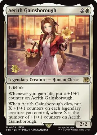 {@R} Aerith Gainsborough [FINAL FANTASY Prerelease Promo][PR FIN 004]