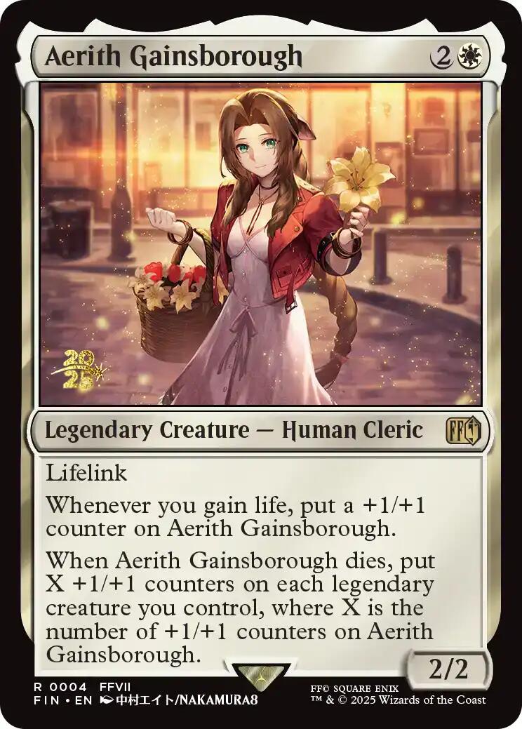 {@R} Aerith Gainsborough [FINAL FANTASY Prerelease Promo][PR FIN 004]