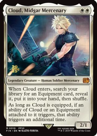 {@R} Cloud, Midgar Mercenary [FINAL FANTASY Prerelease Promo][PR FIN 010]