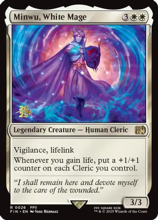 {@R} Minwu, White Mage [FINAL FANTASY Prerelease Promo][PR FIN 026]