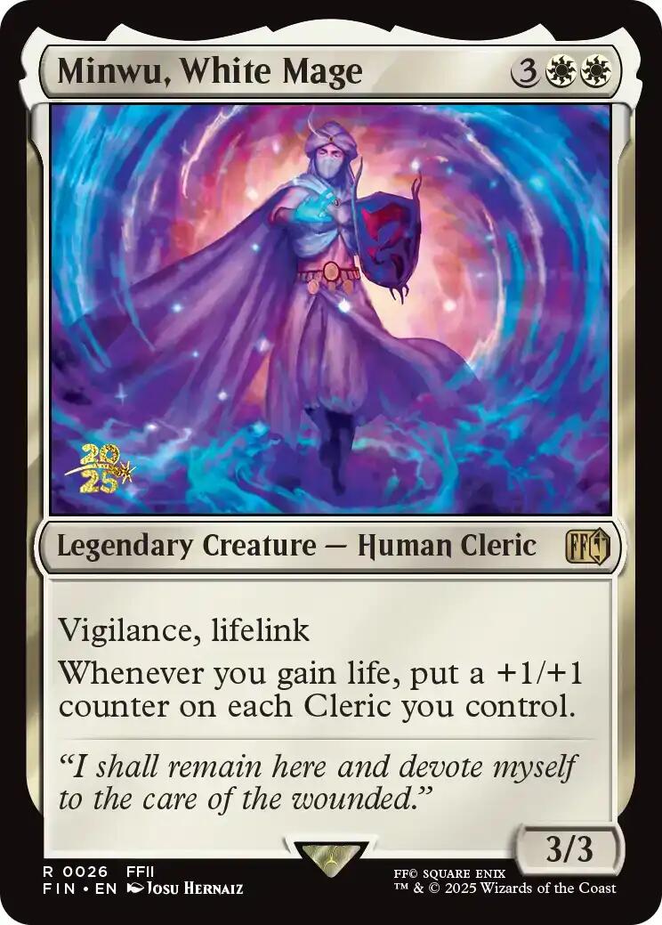 {@R} Minwu, White Mage [FINAL FANTASY Prerelease Promo][PR FIN 026]