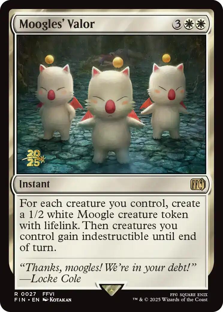 {@@FIN R} Moogles' Valor [FINAL FANTASY Prerelease Promo][PR FIN 027]
