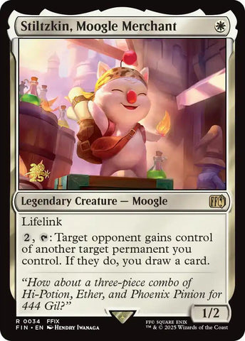 {@R} Stiltzkin, Moogle Merchant [FINAL FANTASY Prerelease Promo][PR FIN 034]