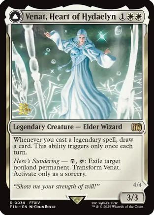 {@R} Venat, Heart of Hydaelyn // Hydaelyn, the Mothercrystal [FINAL FANTASY Prerelease Promo][PR FIN 039]