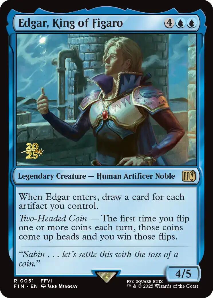 {@R} Edgar, King of Figaro [FINAL FANTASY Prerelease Promo][PR FIN 051]