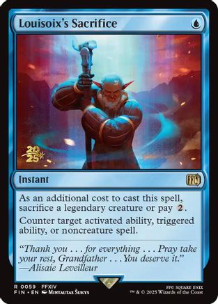 {@R} Louisoix's Sacrifice [FINAL FANTASY Prerelease Promo][PR FIN 059]