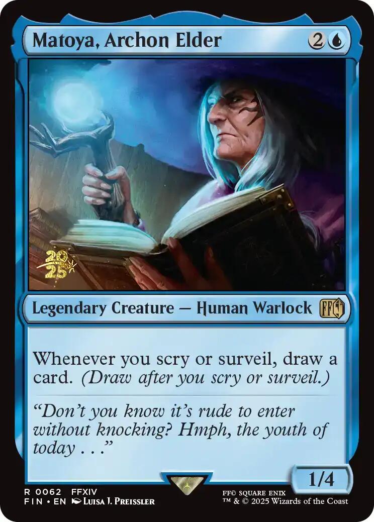 {@@FIN R} Matoya, Archon Elder [FINAL FANTASY Prerelease Promo][PR FIN 062]