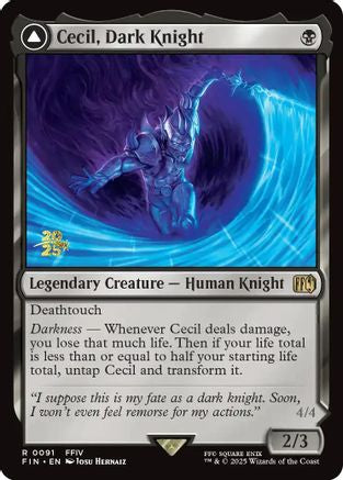 {@R} Cecil, Dark Knight [FINAL FANTASY Prerelease Promo][PR FIN 091]