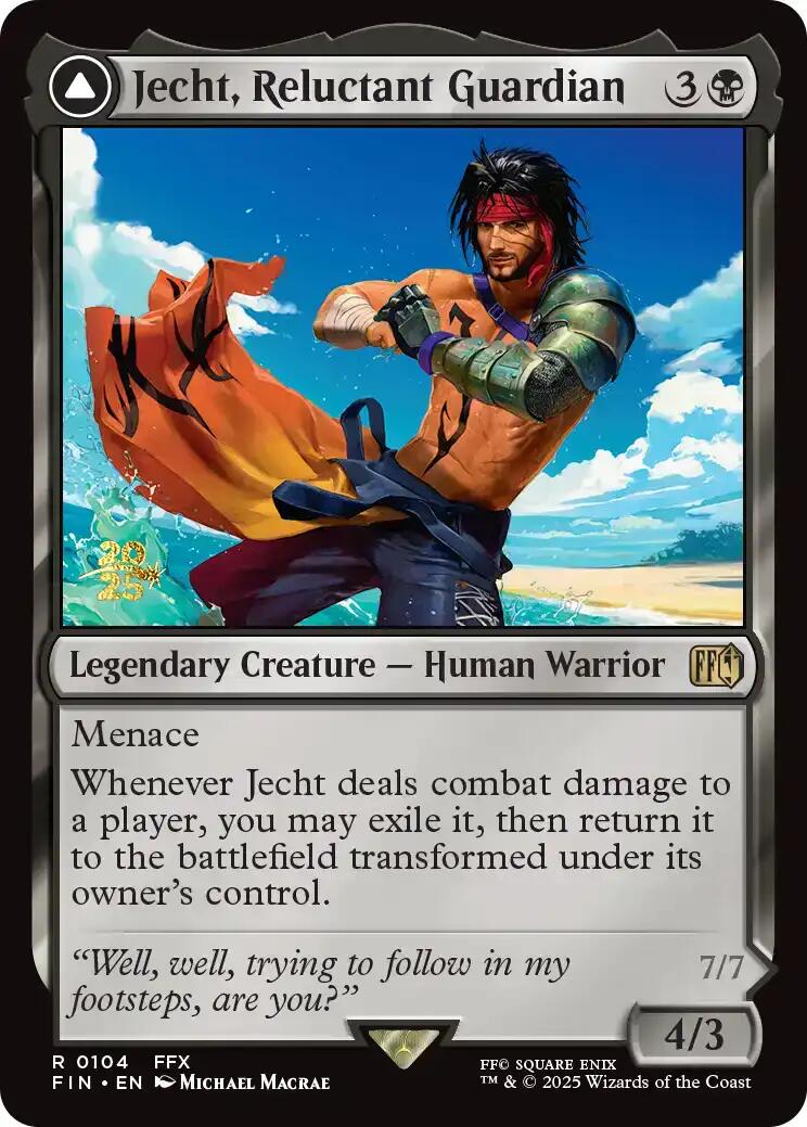 {@R} Jecht, Reluctant Guardian // Braska's Final Aeon [FINAL FANTASY Prerelease Promo][PR FIN 104]