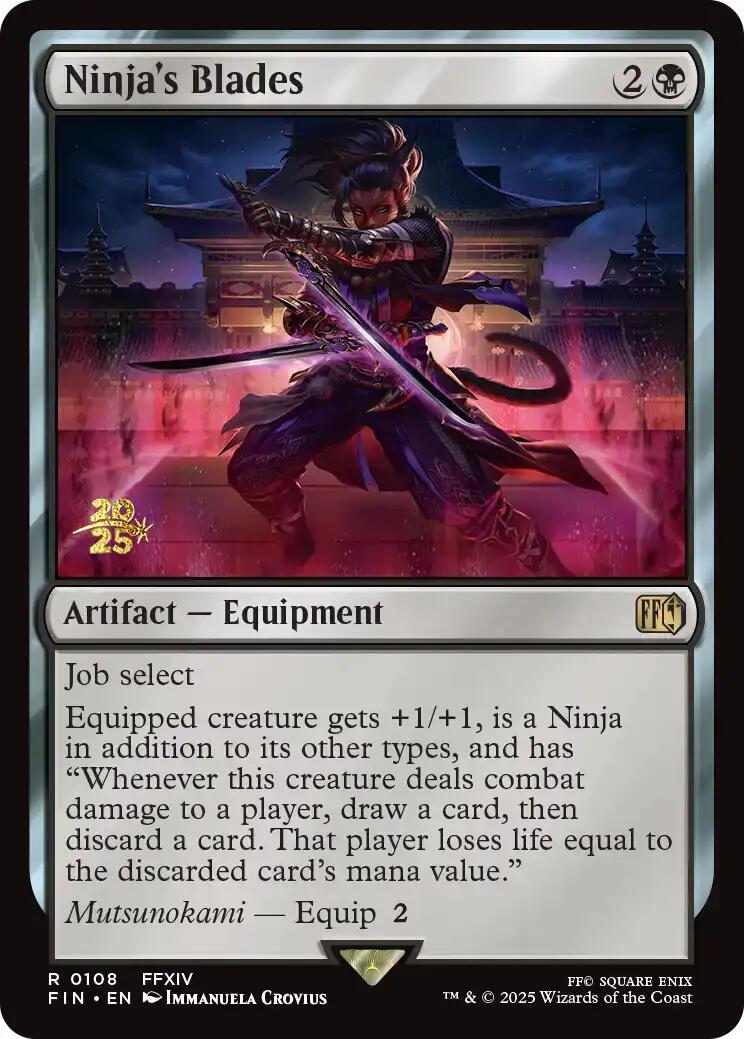 {@@FIN R} Ninja's Blades [FINAL FANTASY Prerelease Promo][PR FIN 108]