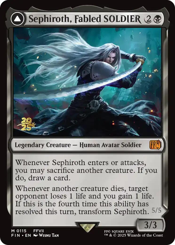 {@C} Sephiroth, Fabled SOLDIER [FINAL FANTASY Prerelease Promo][PR FIN 115]