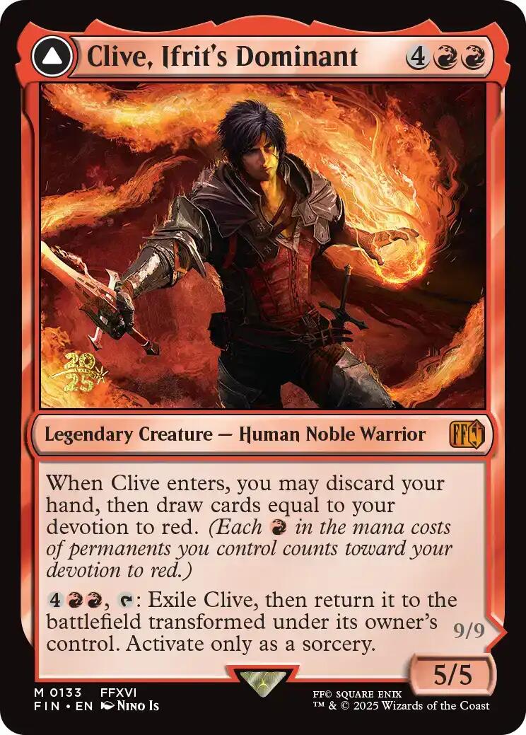 {@R} Clive, Ifrit's Dominant [FINAL FANTASY Prerelease Promo][PR FIN 133]