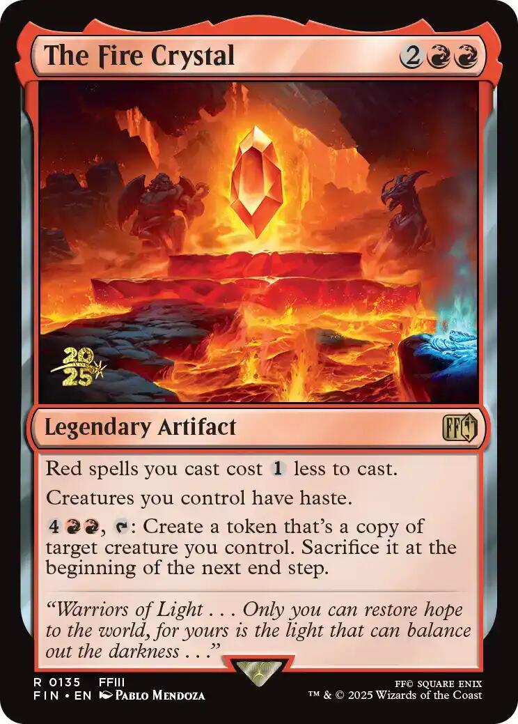 {@R} The Fire Crystal [FINAL FANTASY Prerelease Promo][PR FIN 135]