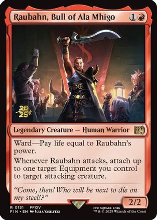 {@R} Raubahn, Bull of Ala Mhigo [FINAL FANTASY Prerelease Promo][PR FIN 151]