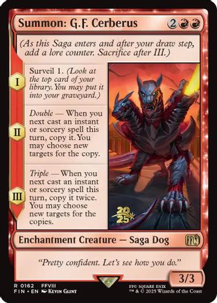 {@R} Summon: G.F. Cerberus [FINAL FANTASY Prerelease Promo][PR FIN 162]