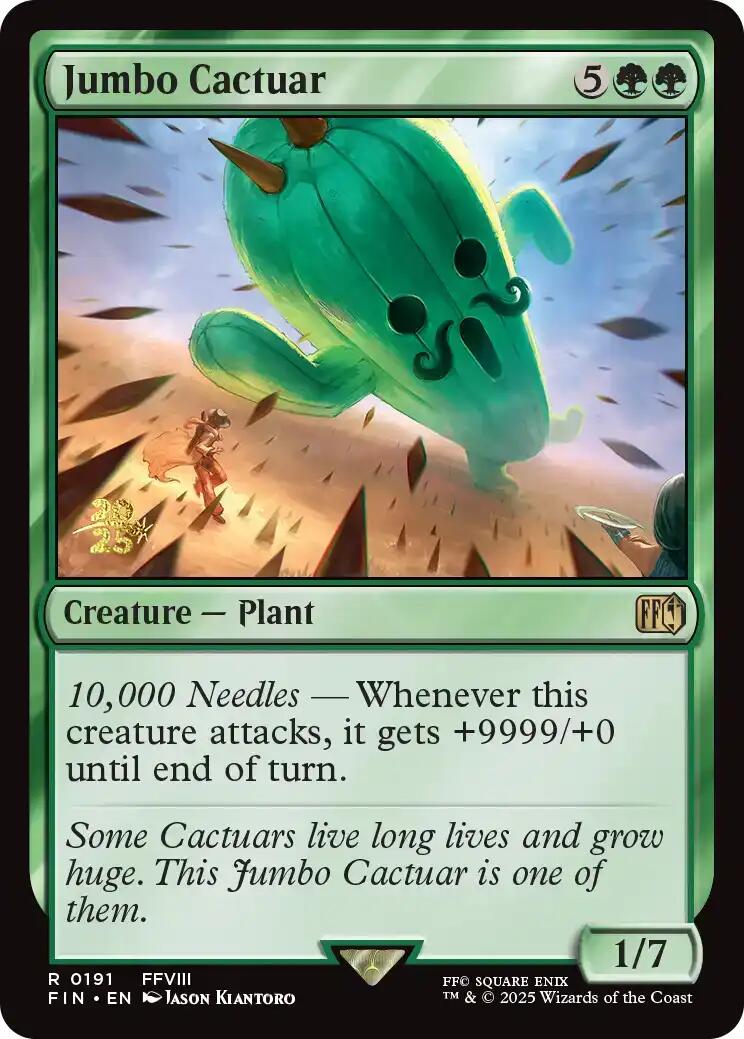 {@R} Jumbo Cactuar [FINAL FANTASY Prerelease Promo][PR FIN 191]