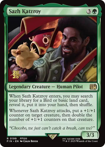 {@R} Sazh Katzroy [FINAL FANTASY Prerelease Promo][PR FIN 199]