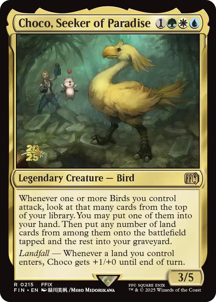 {@@FIN R} Choco, Seeker of Paradise [FINAL FANTASY Prerelease Promo][PR FIN 215]