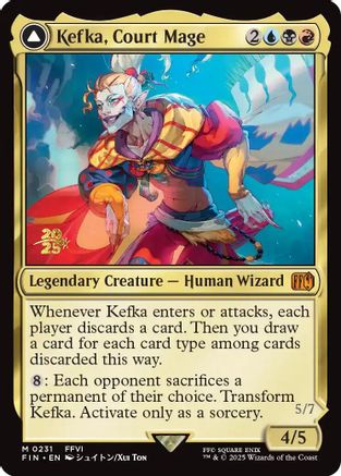 {@R} Kefka, Court Mage // Kefka, Ruler of Ruin [FINAL FANTASY Prerelease Promo][PR FIN 231]