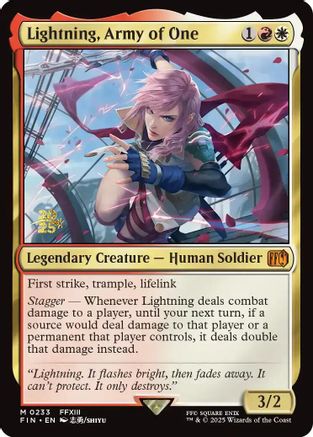 {@R} Lightning, Army of One [FINAL FANTASY Prerelease Promo][PR FIN 233]
