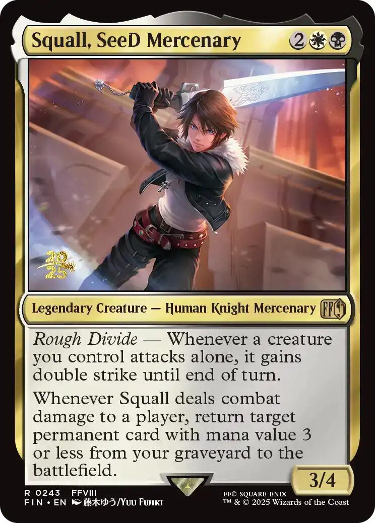 {@R} Squall, SeeD Mercenary [FINAL FANTASY Prerelease Promo][PR FIN 243]
