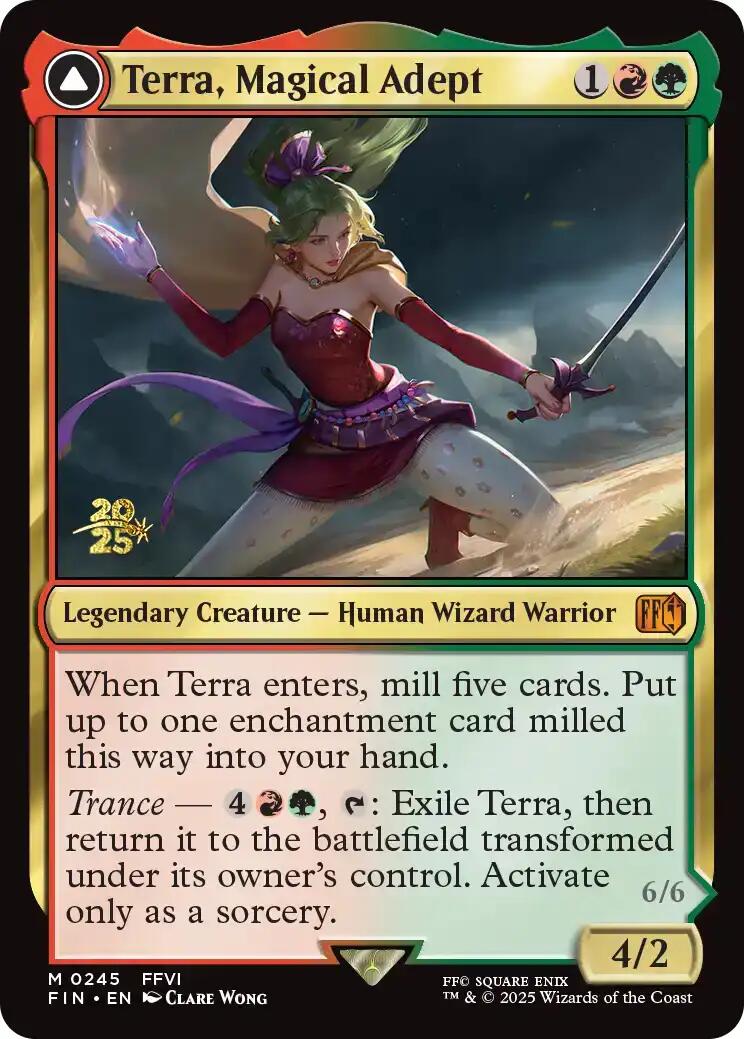 {@R} Terra, Magical Adept // Esper Terra [FINAL FANTASY Prerelease Promo][PR FIN 245]