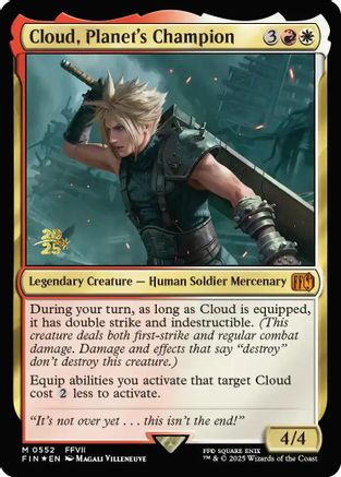 {@R} Cloud, Planet's Champion [FINAL FANTASY Prerelease Promo][PR FIN 552]