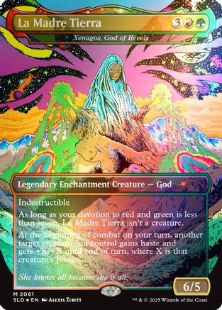 La Madre Tierra - Xenagos, God of Revels (Rainbow Foil) [SLD 2061]  Foil
