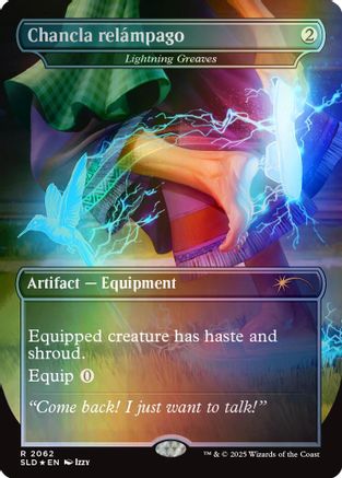 Chancla relámpago - Lightning Greaves (Rainbow Foil) [SLD 2062]  Foil