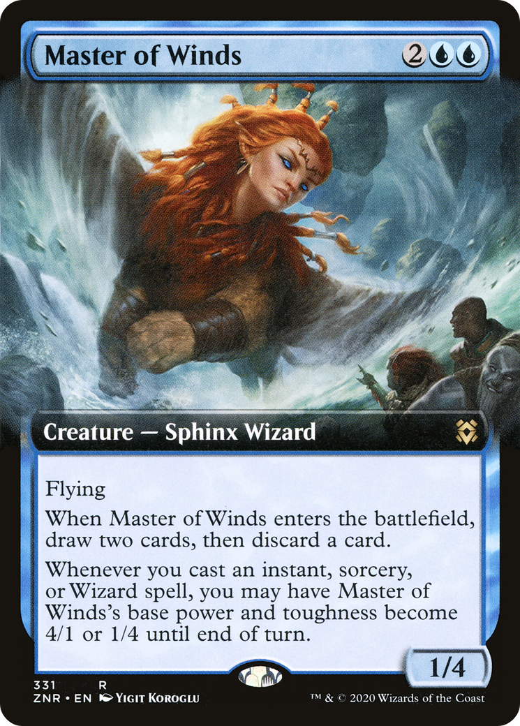 {R} Master of Winds (Extended Art) [Zendikar Rising][ZNR 331]
