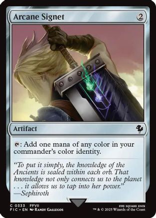 {C} Arcane Signet (0333) (Surge Foil) [FINAL FANTASY Commander][FIC 333]