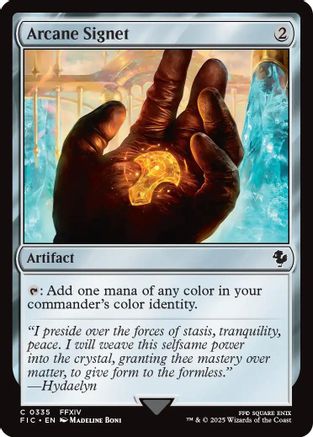 {C} Arcane Signet (0335) (Surge Foil) [FINAL FANTASY Commander][FIC 335]