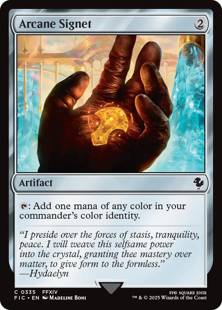 {@@FIC C} Arcane Signet (0335) (Surge Foil) [FINAL FANTASY Commander][FIC 335]