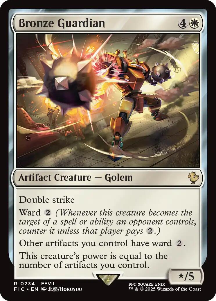 {R} Bronze Guardian (Surge Foil) [FINAL FANTASY Commander][FIC 234]