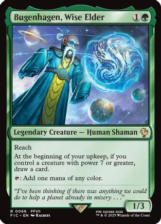 {R} Bugenhagen, Wise Elder (Surge Foil) [FINAL FANTASY Commander][FIC 066]