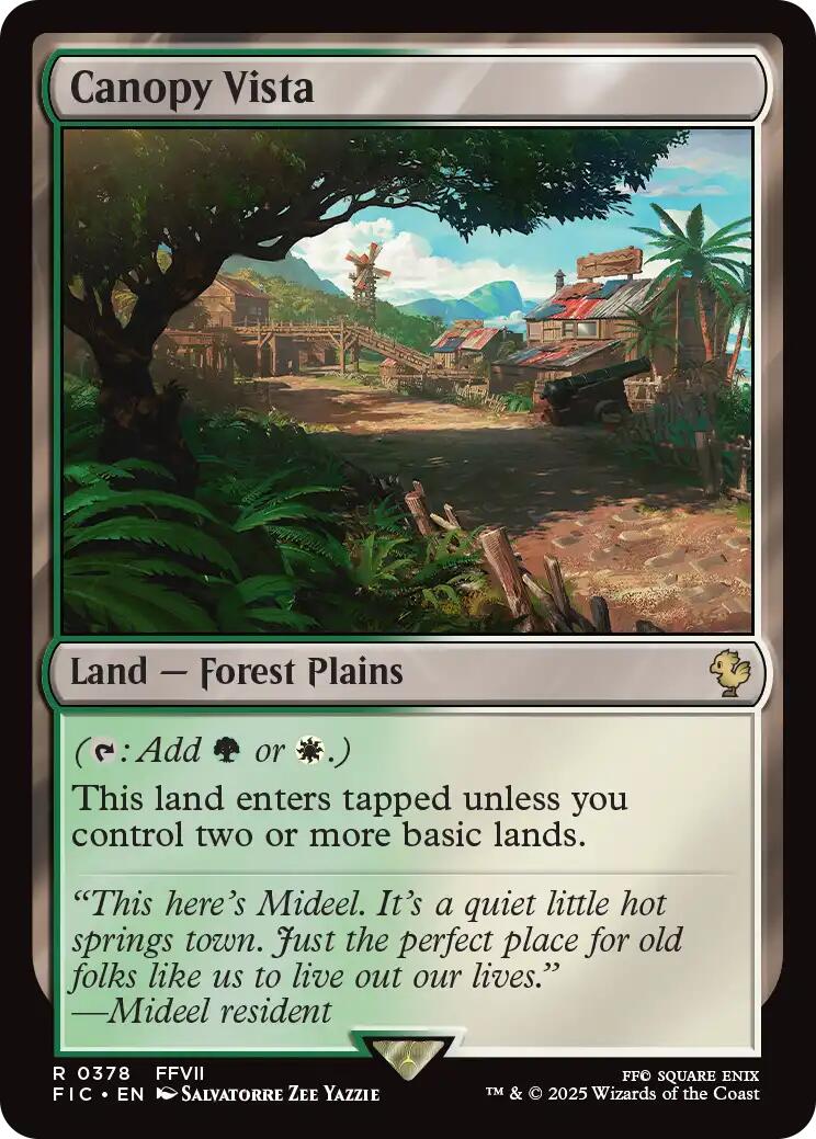 {R} Canopy Vista (Surge Foil) [FINAL FANTASY Commander][FIC 378]