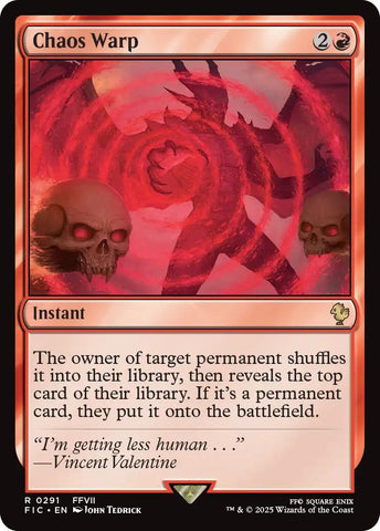 {R} Chaos Warp (Surge Foil) [FINAL FANTASY Commander][FIC 291]