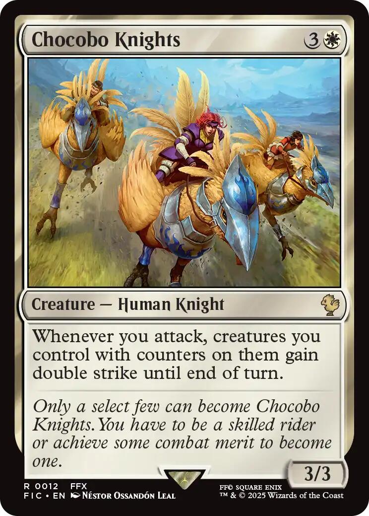 {R} Chocobo Knights (Surge Foil) [FINAL FANTASY Commander][FIC 012]