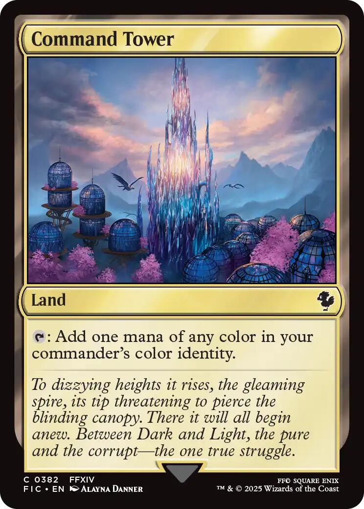 {@@FIC C} Command Tower (0382) (Surge Foil) [FINAL FANTASY Commander][FIC 382]