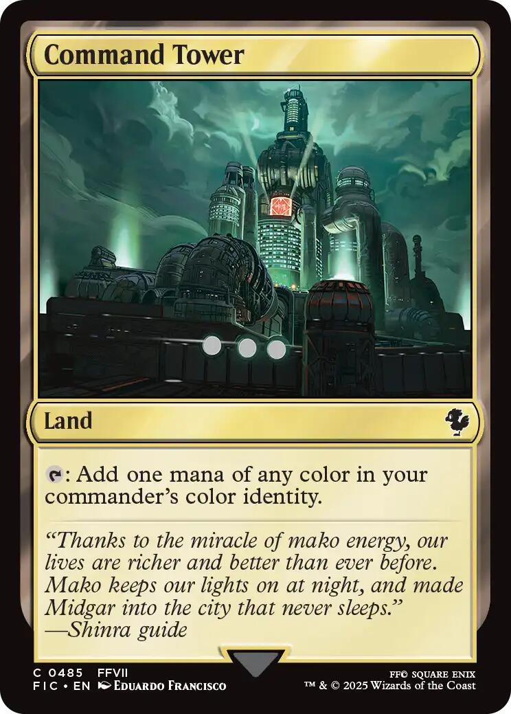 {@@FIC C} Command Tower (0485) (Surge Foil) [FINAL FANTASY Commander][FIC 485]